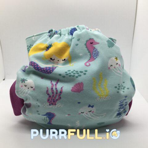 Vízalatti mesevilág - csónakos mosható pelenka (bio)