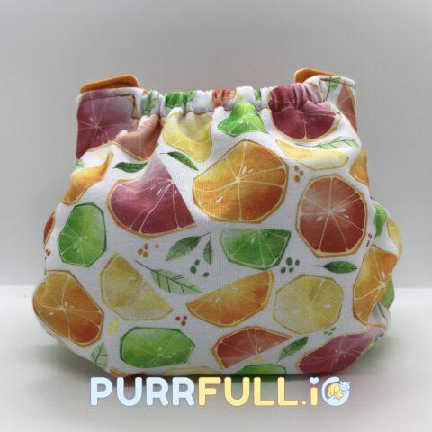 Citrusok - csónakos mosható pelenka (bio)