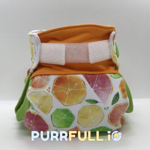 Citrusok - csónakos mosható pelenka (bio)