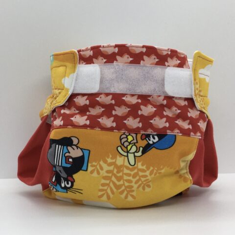 Kisvakond iskolába megy – csónakos mosható pelenka (bio)