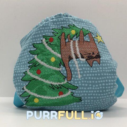 Dől a fa - hímzett csónakos mosható pelenka