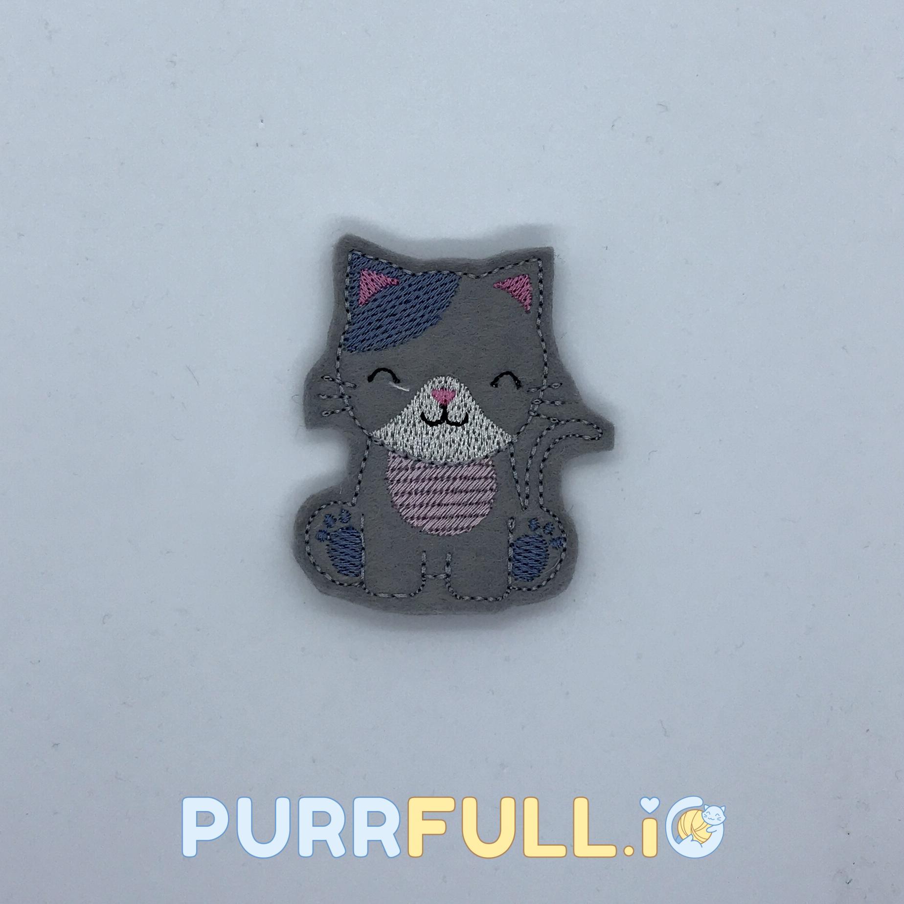 Cica (szürke) - ujjbáb Cica (szürke) - ujjbáb