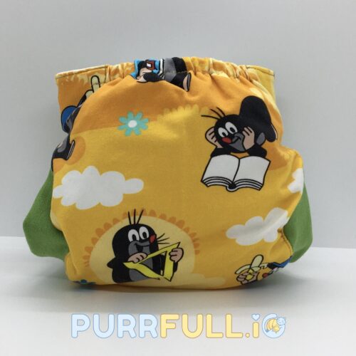 Kisvakond iskolában (zöld) - csónakos mosható pelenka