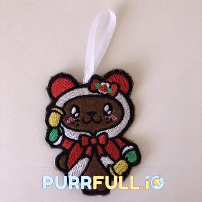 Karácsonyfadísz - Maci