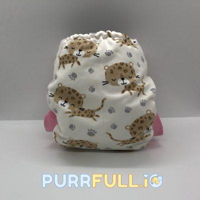 Vigyori leopárd - csónakos mosható pelenka