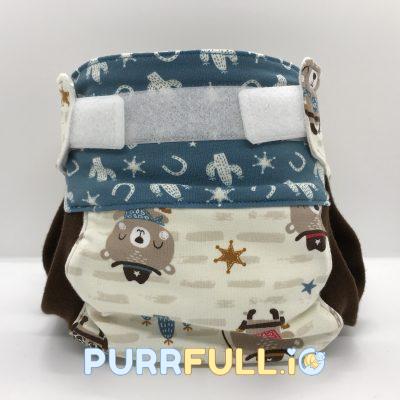 Cowboy maci - csónakos mosható pelenka