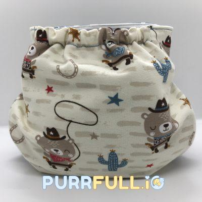 Cowboy maci - csónakos mosható pelenka