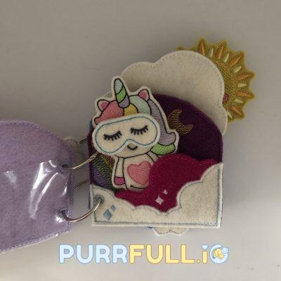 Mini zsebkönyv - unikornis