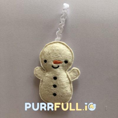 Karácsonyfadísz - Hóember